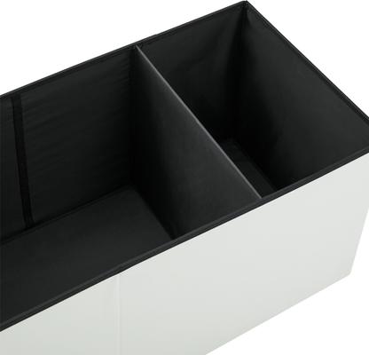 Show full view: Sweet Barks Designer Enclosure Hidden Washroom Bench Ottoman Cat Litter Box, White slide 9 of 11