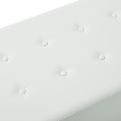 Show full view: Sweet Barks Designer Enclosure Hidden Washroom Bench Ottoman Cat Litter Box, White slide 10 of 11