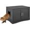 Show in main carousel: Sweet Barks Designer Washroom Storage Bench Cat Litter Box Enclosure, Black slide 1 of 10