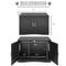 Show in main carousel: Sweet Barks Designer Washroom Storage Bench Cat Litter Box Enclosure, Black slide 4 of 10