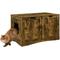 Show in main carousel: Sweet Barks Enclosed House Side Table Cat Litter Box, Rustic Brown, Large slide 1 of 10