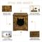 Show in main carousel: Sweet Barks Enclosed House Side Table Cat Litter Box, Rustic Brown, Small slide 3 of 10