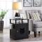 Show in main carousel: Sweet Barks Wooden Nightstand Cat Litter Box Enclosure, Black slide 1 of 6