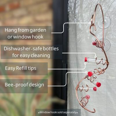 Show full view: Sweet Feeders Classic Spiral Feeder, Copper, 6 Station slide 3 of 7