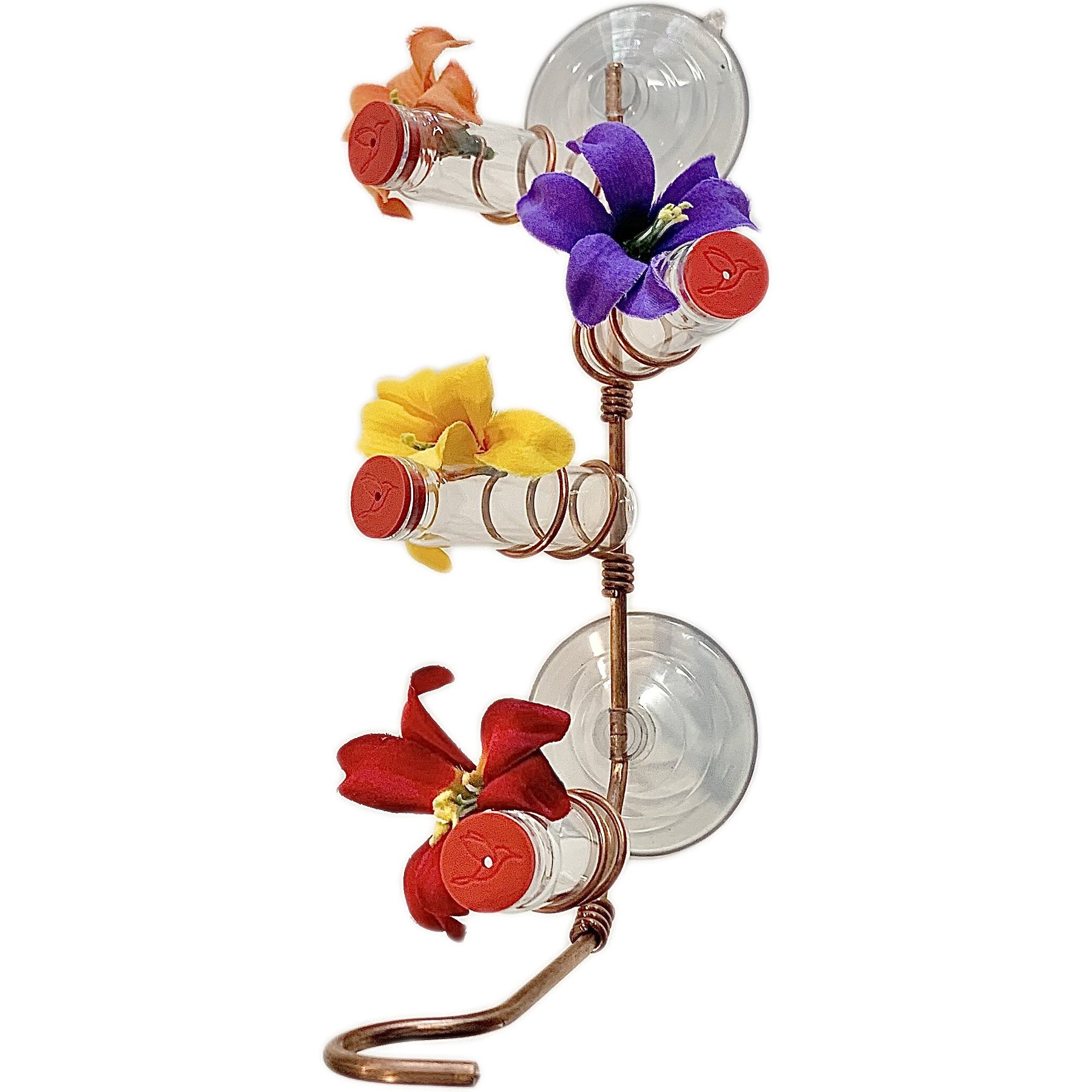 Sweet Feeders Classic Window Bird Feeder, Copper, 4 Station