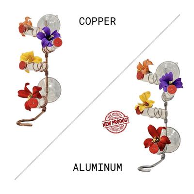 Show full view: Sweet Feeders Classic Window Bird Feeder, Copper, 4 Station slide 5 of 7