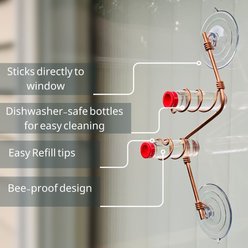 Sweet Feeders Geo Bird Feeder, Copper, 2 Station slide 2 of 8