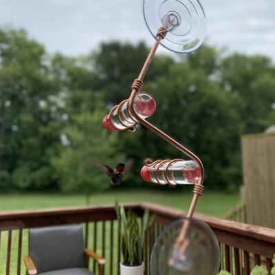 Show full view: Sweet Feeders Geo Bird Feeder, Copper, 2 Station slide 7 of 9