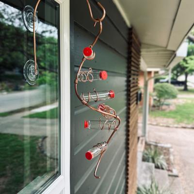 Show full view: Sweet Feeders Modern Spiral Bird Feeder, Copper, 6 Station slide 5 of 7