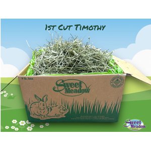 Sweet Meadow Farm 1st Cut Timothy Hay Small Pet Food, 9-lb box