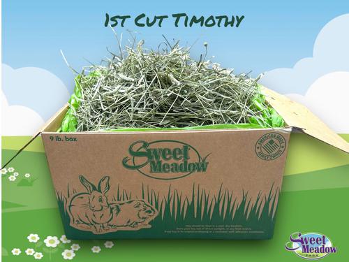 Show full view: Sweet Meadow Farm 1st Cut Timothy Hay Small Pet Food, 9-lb box slide 1 of 10