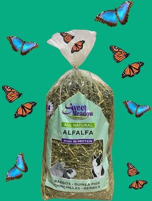 Show full view: Sweet Meadow Farm Alfalfa Hay Small Pet Food, 24-oz bag slide 7 of 9