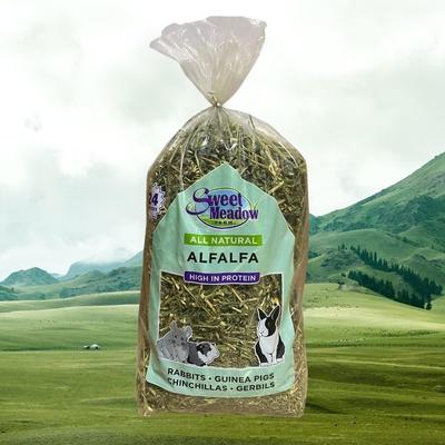 Show full view: Sweet Meadow Farm Alfalfa Hay Small Pet Food, 24-oz bag slide 8 of 9
