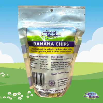 Show full view: Sweet Meadow Farm Banana Chips Small Pet & Bird Treats, 5.75-oz bag slide 2 of 6