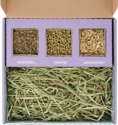 Show full view: Sweet Meadow Farm Bunny Bento Box Western Timothy, Whole Oats & Dandelion Small Pet Treat, 10-oz box slide 2 of 8