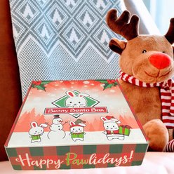 Sweet Meadow Farm Christmas Edition Bunny Bento Box Small Pet Treats, 10-oz box