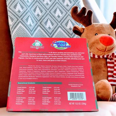 Show full view: Sweet Meadow Farm Christmas Edition Bunny Bento Box Small Pet Treats, 10-oz box slide 5 of 6