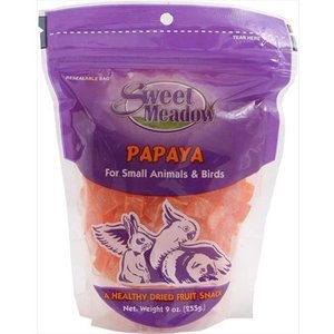 Sweet Meadow Farm Dried Papaya Small Pet & Bird Treats, 9-oz bag