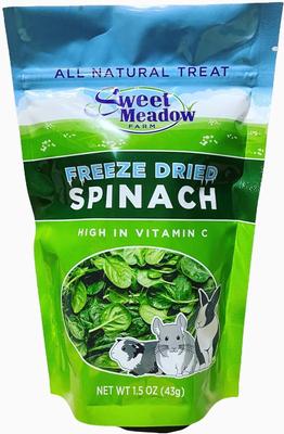 Show full view: Sweet Meadow Farm Freeze-Dried Spinach Small Pet Treat, 1.5-oz bag slide 5 of 7