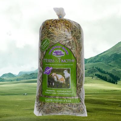 Show full view: Sweet Meadow Farm Herbs & Timothy Hay Organic Small Pet Food, 20-oz bag slide 6 of 8