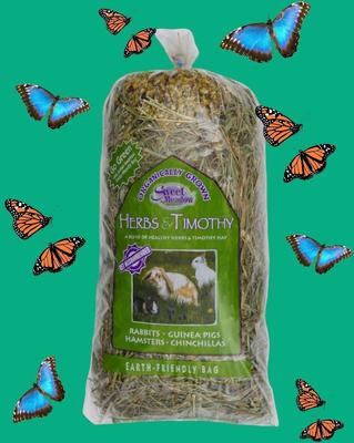Show full view: Sweet Meadow Farm Herbs & Timothy Hay Organic Small Pet Food, 20-oz bag slide 5 of 8