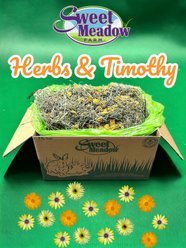 Sweet Meadow Farm Herbs & Timothy Hay Organic Small Pet Food, 9-lb box