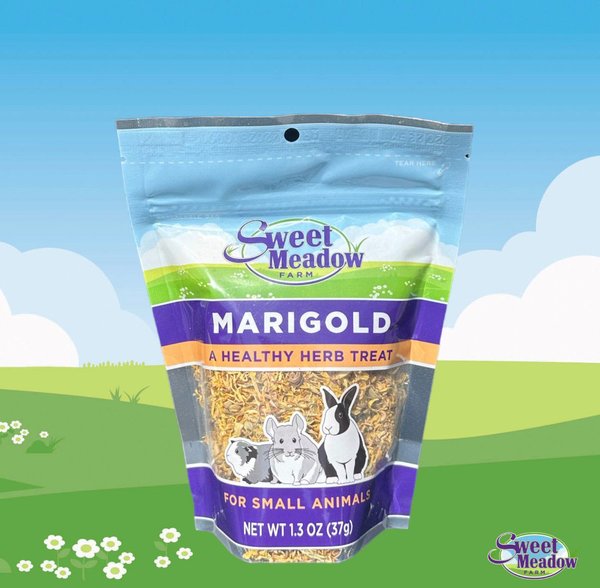 Sweet Meadow Farm Marigold Herb Small Pet Treats, 1.3-oz bag