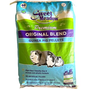 Sweet Meadow Farm Original Blend Pellets Guinea Pig Food, 40-lb bag