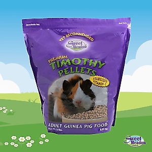 Sweet Meadow Farm Premium Timothy Pellets Adult Guinea Pig Food, 5-lb bag