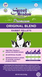 Sweet Meadow Farm Rabbit Pellets Premium Timothy Blend Rabbit Food, 20-lb bag
