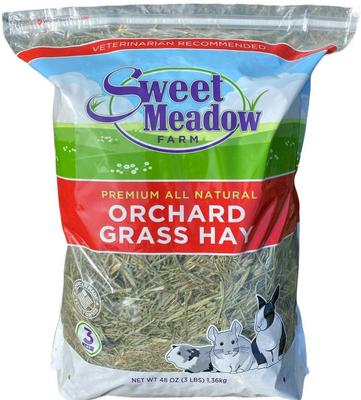Show full view: Sweet Meadow Farm Super Soft Orchard Grass Hay Small Pet Food, 3-lb bag slide 6 of 9