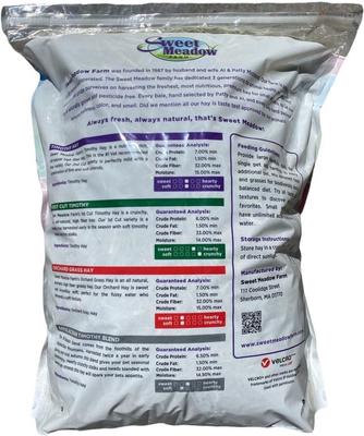 Show full view: Sweet Meadow Farm Super Soft Orchard Grass Hay Small Pet Food, 3-lb bag slide 7 of 9