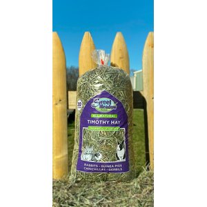 Sweet Meadow Farm Organic Timothy Hay for Rabbits, Guinea Pigs & Chinchillas Food, 20-oz bag