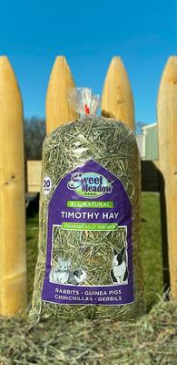 Show full view: Sweet Meadow Farm Timothy Hay Organic Small Pet Food, 20-oz bag slide 2 of 7