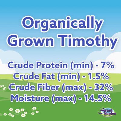 Show full view: Sweet Meadow Farm Timothy Hay Organic Small Pet Food, 20-oz bag slide 3 of 7
