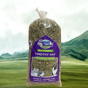 Sweet Meadow Farm Organic Timothy Hay for Rabbits, Guinea Pigs & Chinchillas Food, 20-oz bag