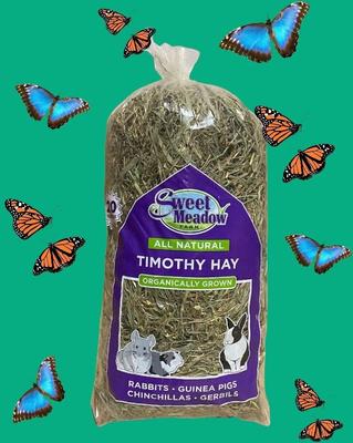 Show full view: Sweet Meadow Farm Timothy Hay Organic Small Pet Food, 20-oz bag slide 5 of 7