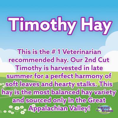 Show full view: Sweet Meadow Farm Timothy Hay Small Pet Food, 20-oz bag slide 2 of 5