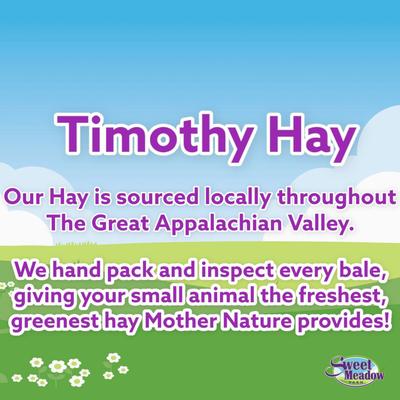 Show full view: Sweet Meadow Farm Timothy Hay Small Pet Food, 3-lb bag slide 3 of 6