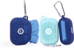 Sweet Paws Perfect Paws Portable Dog Towel, Clean Slate & Newport Navy, Large, 3 Count