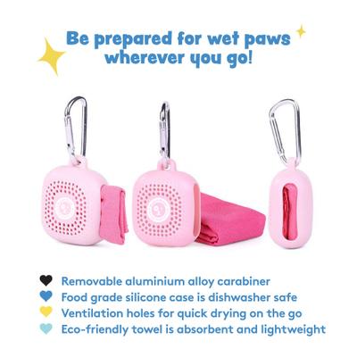 Show full view: Sweet Paws Perfect Paws Portable Dog Towel, Minty Fresh, Small, 1 count slide 6 of 12