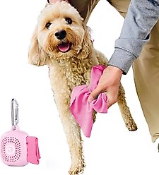 Sweet Paws Perfect Paws Portable Dog Towel, Rosy Glow, Small, 1 count