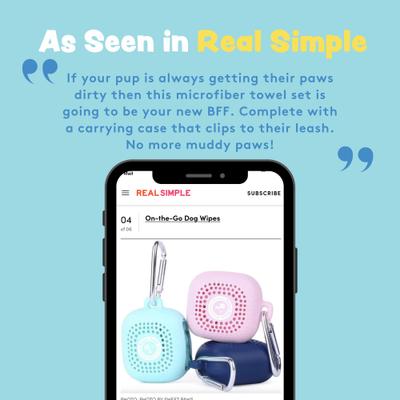 Show full view: Sweet Paws Perfect Paws Portable Dog Towel, Rosy Glow, Small, 1 count slide 5 of 12