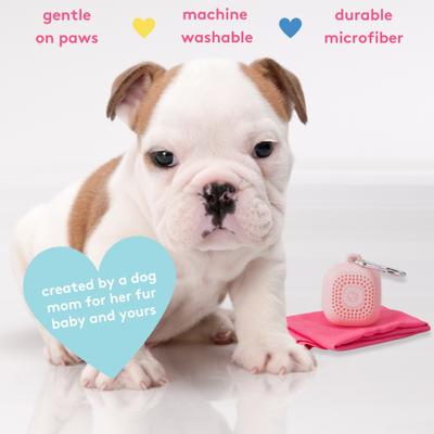 Show full view: Sweet Paws Perfect Paws Portable Dog Towel, Rosy Glow, Small, 1 count slide 9 of 12