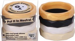 Sweet Paws Wearable Puppy Teether Stack Party of 4, Put it in Neutral