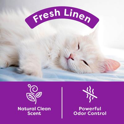Show full view: sWheat Scoop Fresh Linen Scented Natural Clumping Wheat Cat Litter, 14-lb bag slide 6 of 11