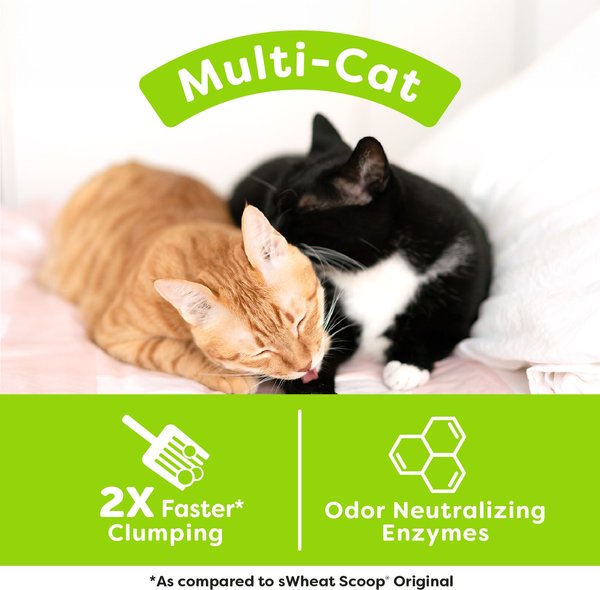 sWheat Scoop Multi-Cat Natural Clumping Wheat Cat Litter