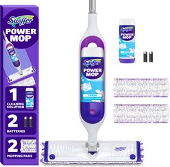 Swiffer PowerMop Pet Floor Cleaner Starter Kit for Dog & Cat Messes