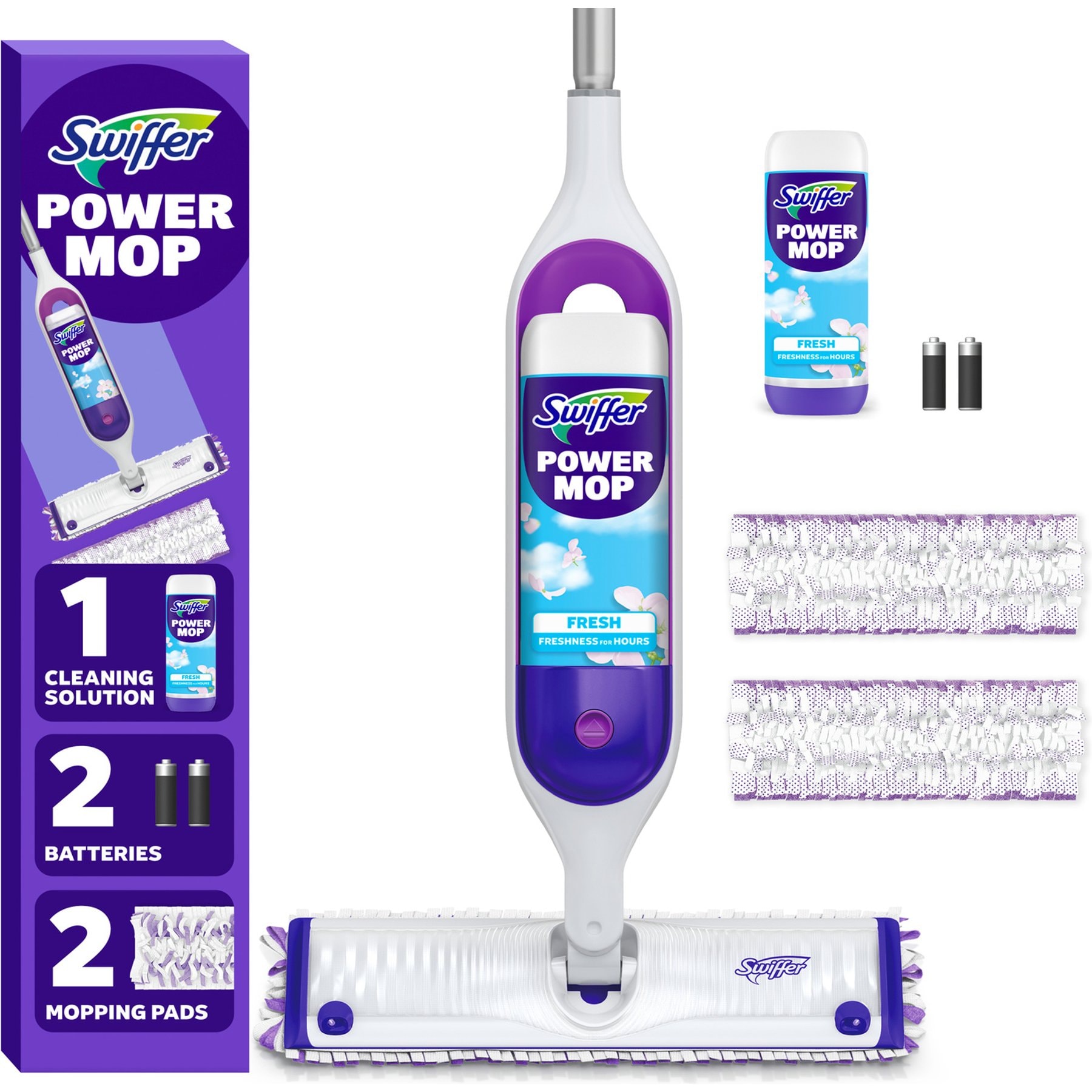 Swiffer PowerMop Pet Floor Cleaner Starter Kit for Dog & Cat Messes