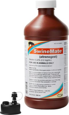 Show full view: SwineMate (Altrenogest) Solution for Pigs, 1000-mL bottle slide 4 of 5